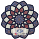 اجرای تکنیک چهل تکه پیشرفته به با ترکیب چرم و ترمه توسط خانم یلدا امیان در آموزشگاه ایراندخت